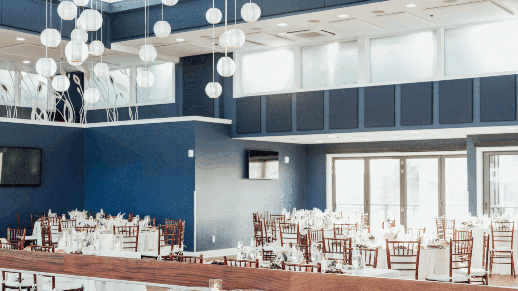 Ballroom luxury wedding venue at ICONA Windrift