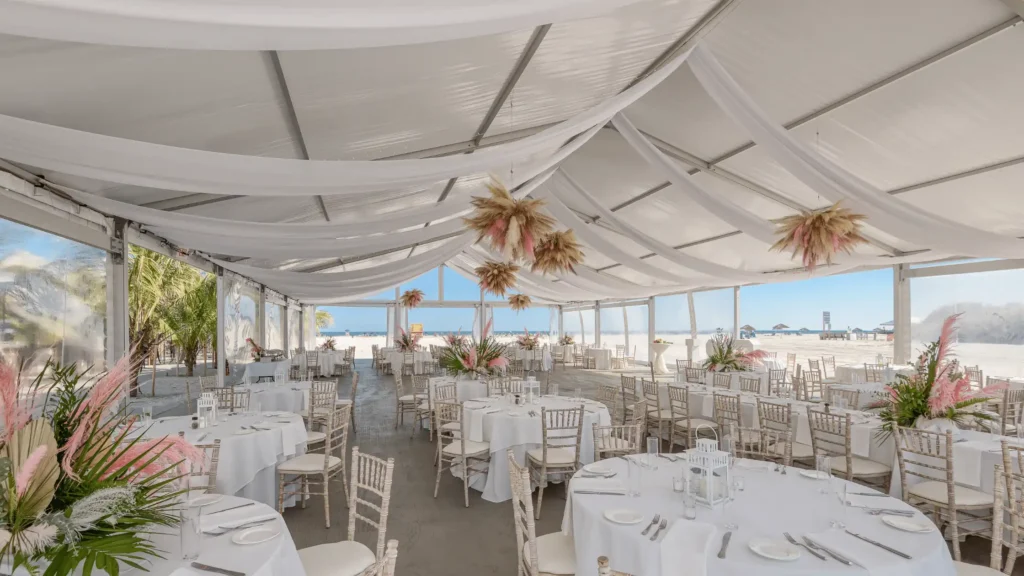 The grand tent oceanfront wedding event venue