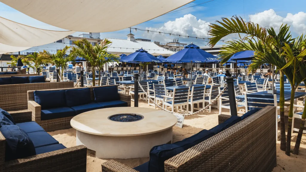 Sandbar Village beach bar venue at ICONA Avalon