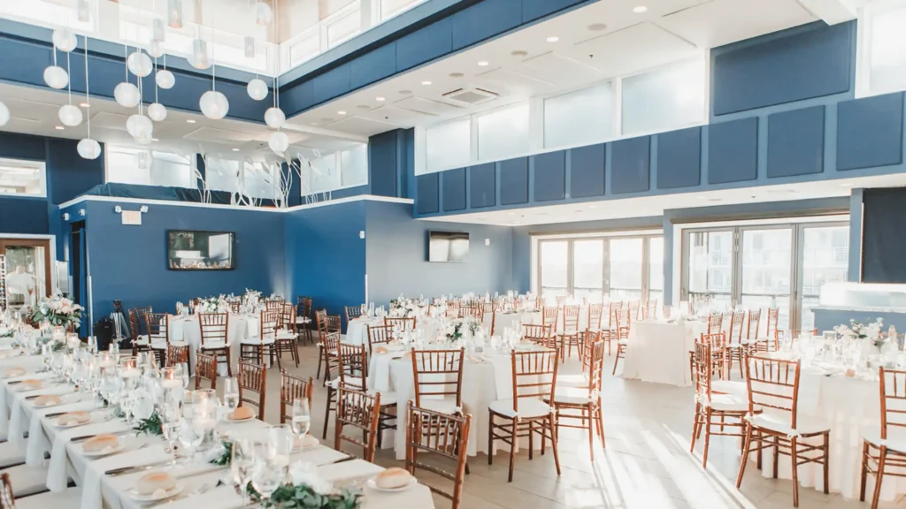 The ballroom wedding venue at ICONA Windrift in Avalon, NJ